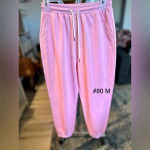 Pink sweatpants M new